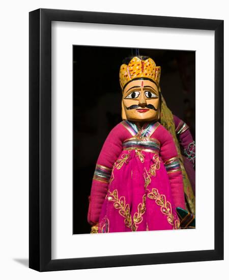 Puppet Souvenirs at Pushkar Camel Fair, India-Walter Bibikow-Framed Photographic Print