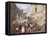 Puppet Theatre in Roman Church of Saints Quirico and Giuditta-Achille Pinelli-Framed Stretched Canvas