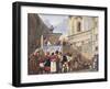 Puppet Theatre in Roman Church of Saints Quirico and Giuditta-Achille Pinelli-Framed Giclee Print