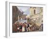 Puppet Theatre in Roman Church of Saints Quirico and Giuditta-Achille Pinelli-Framed Giclee Print