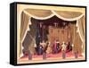 Puppet Theatre with Marionettes, 18th Century-null-Framed Stretched Canvas