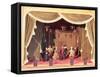 Puppet Theatre with Marionettes, 18th Century-null-Framed Stretched Canvas