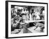 Puppeteer Bil Baird playing with a monkey, March 1962.-James Burke-Framed Premium Photographic Print