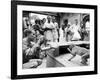 Puppeteer Bil Baird playing with a monkey, March 1962.-James Burke-Framed Premium Photographic Print