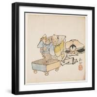 Puppeteers, C.1840-Tanaka Nangai-Framed Giclee Print