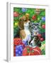 Puppies and Kitten under the Tree-Geraldine Aikman-Framed Giclee Print