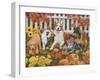 Puppies and Kittens - Autumn Theme-William Vanderdasson-Framed Giclee Print