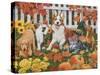 Puppies and Kittens - Autumn Theme-William Vanderdasson-Stretched Canvas