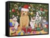 Puppies and Kittens Christmas-William Vanderdasson-Framed Stretched Canvas