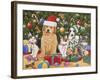 Puppies and Kittens Christmas-William Vanderdasson-Framed Giclee Print