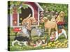 Puppies and Kittens - Spring and Summer Theme-William Vanderdasson-Stretched Canvas