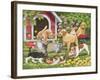 Puppies and Kittens - Spring and Summer Theme-William Vanderdasson-Framed Giclee Print