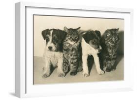 Puppies and Kittens-null-Framed Art Print