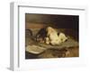 Puppies Sleeping-William Henry Hamilton Trood-Framed Giclee Print