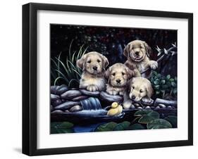 Puppies to the Rescue-Jenny Newland-Framed Giclee Print