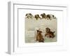 Puppies with Letters-null-Framed Giclee Print