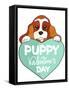 Puppy-2-Abraal-Framed Stretched Canvas