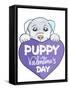 Puppy-5-Abraal-Framed Stretched Canvas