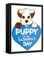 Puppy-8-Abraal-Framed Stretched Canvas