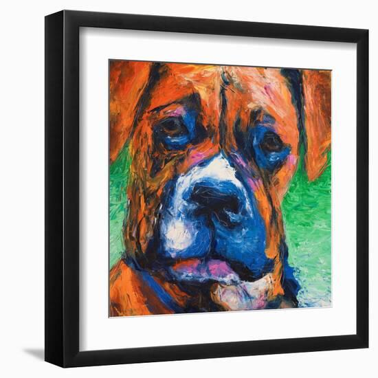 Puppy Dog Eyes II-Walt Johnson-Framed Art Print