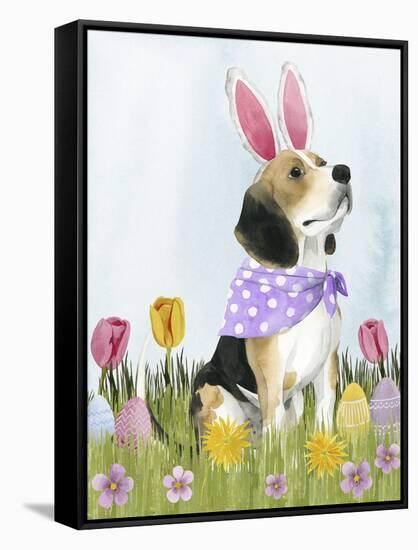 Puppy Easter II-Grace Popp-Framed Stretched Canvas