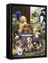 Puppy Hayday-Jenny Newland-Framed Stretched Canvas
