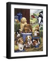 Puppy Hayday-Jenny Newland-Framed Giclee Print