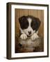 Puppy in a Bucket-John Silver-Framed Giclee Print