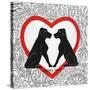 Puppy Love-Gigi Begin-Stretched Canvas