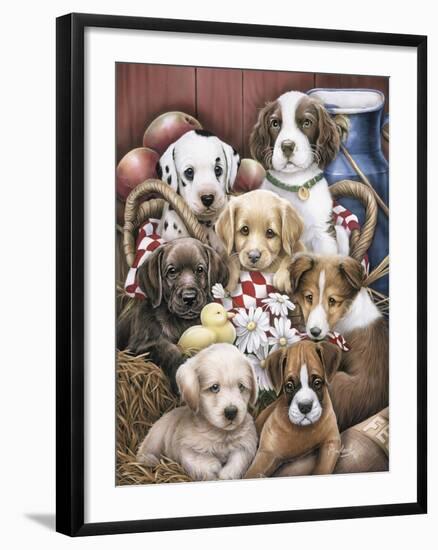 Puppy Pals-Jenny Newland-Framed Giclee Print