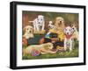 Puppy Play Group-William Vanderdasson-Framed Giclee Print