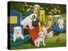 Puppy Playground-William Vanderdasson-Stretched Canvas