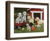 Puppy Playmates-William Vanderdasson-Framed Giclee Print
