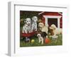 Puppy Playmates-William Vanderdasson-Framed Giclee Print
