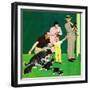 "Puppy Sale", October 6, 1951-George Hughes-Framed Giclee Print