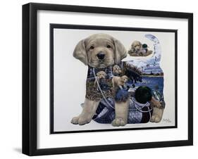 Puppy Tails-Jenny Newland-Framed Giclee Print