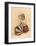 Puppy Toy-null-Framed Art Print