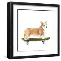 Pups on Wheels III-Annie Warren-Framed Art Print