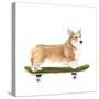 Pups on Wheels III-Annie Warren-Stretched Canvas