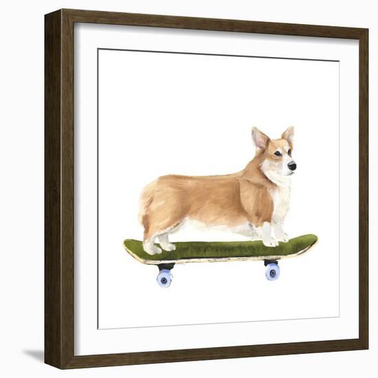 Pups on Wheels III-Annie Warren-Framed Art Print