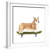 Pups on Wheels III-Annie Warren-Framed Art Print