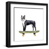 Pups on Wheels IV-Annie Warren-Framed Art Print