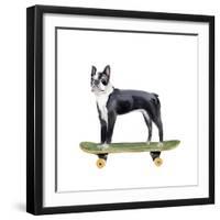 Pups on Wheels IV-Annie Warren-Framed Art Print