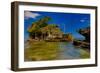 Pura Tanah Lot, Sea Temple, Bali, Indonesia, Southeast Asia, Asia-Laura Grier-Framed Photographic Print