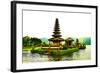 Pura Ulun Danu Temple, Lake Bratan, Bali, Indonesia, Southeast Asia, Asia-Laura Grier-Framed Photographic Print