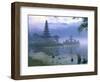 Pura Ulun Temple, Danu Bratan, Island of Bali, Indonesia, Southeast Asia-Bruno Morandi-Framed Photographic Print