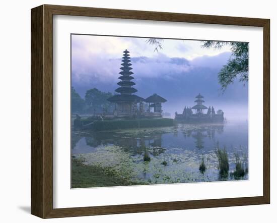 Pura Ulun Temple, Danu Bratan, Island of Bali, Indonesia, Southeast Asia-Bruno Morandi-Framed Photographic Print