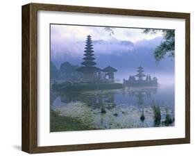 Pura Ulun Temple, Danu Bratan, Island of Bali, Indonesia, Southeast Asia-Bruno Morandi-Framed Photographic Print