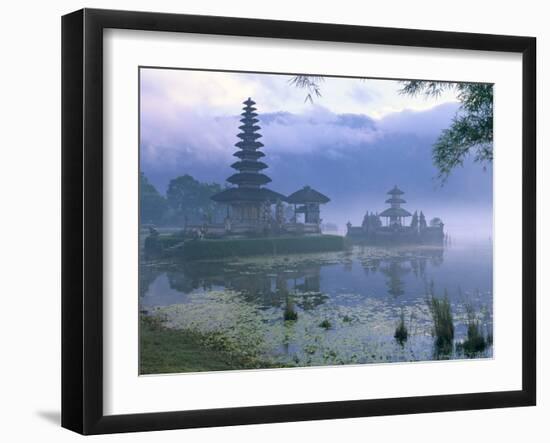 Pura Ulun Temple, Danu Bratan, Island of Bali, Indonesia, Southeast Asia-Bruno Morandi-Framed Photographic Print