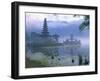 Pura Ulun Temple, Danu Bratan, Island of Bali, Indonesia, Southeast Asia-Bruno Morandi-Framed Photographic Print